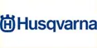 Logo der Marke Husqvarna in Blau.