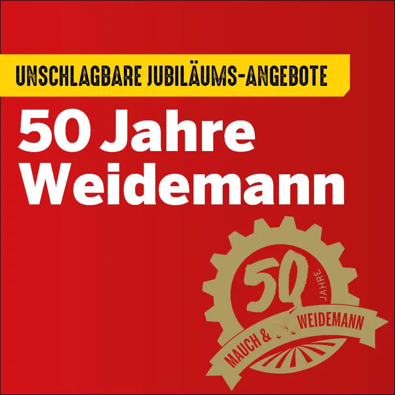 50 Jahre Weidemann Aktion Mobiles Headerbild