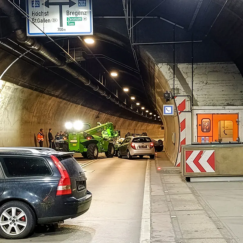 Merlo P 40.13 Plus v prípade dopravnej nehody