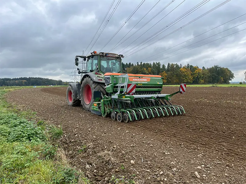 Amazone Cataya 3000 im Einsatz