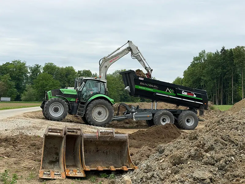 Die Benzberg Mulde TX24 im Einsatz