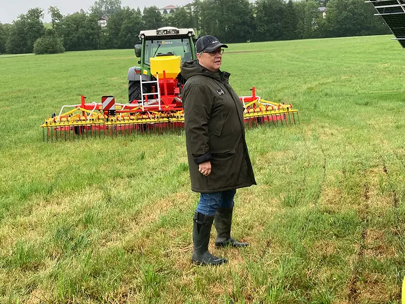 Gabi Hirsch all'APV Grassland Day