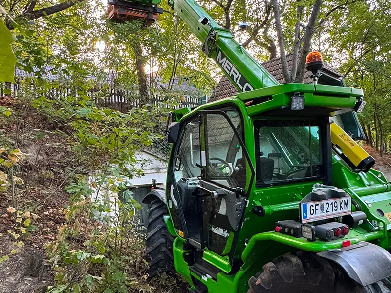 Der Merlo Multifarmer 34.9. CS-140 im Einsatz
