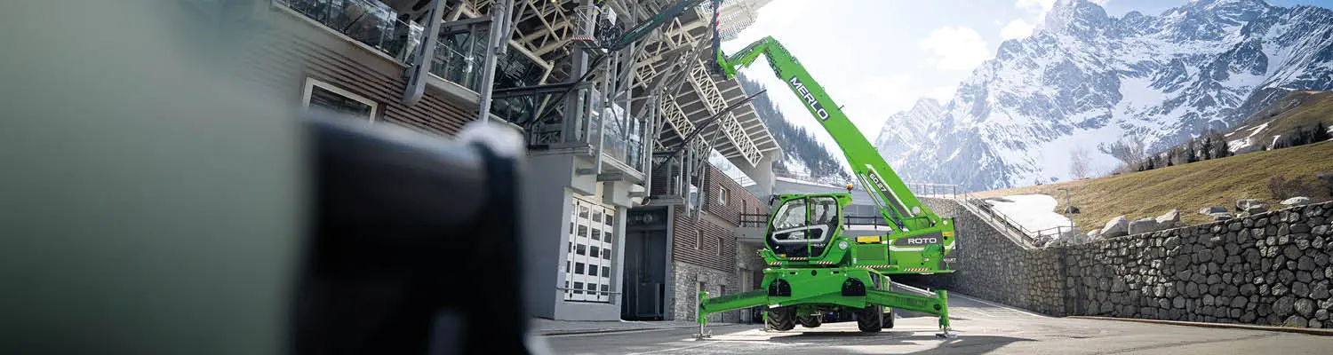 Merlo Roto dela na gondoli.