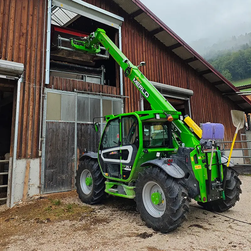 Der Merlo TF 35.7. im Einsatz