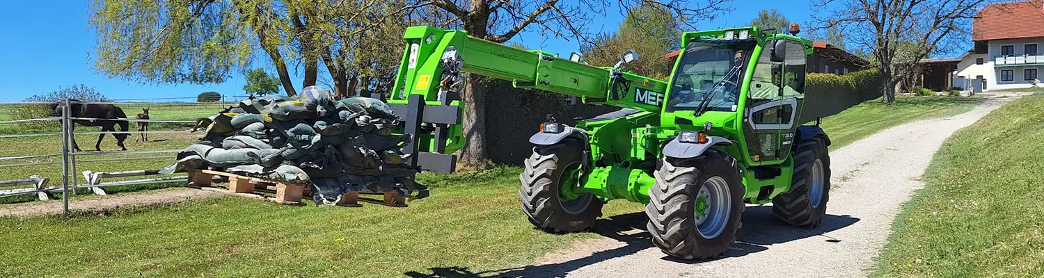 Der Merlo TF 38.10. TT-136 im Einsatz