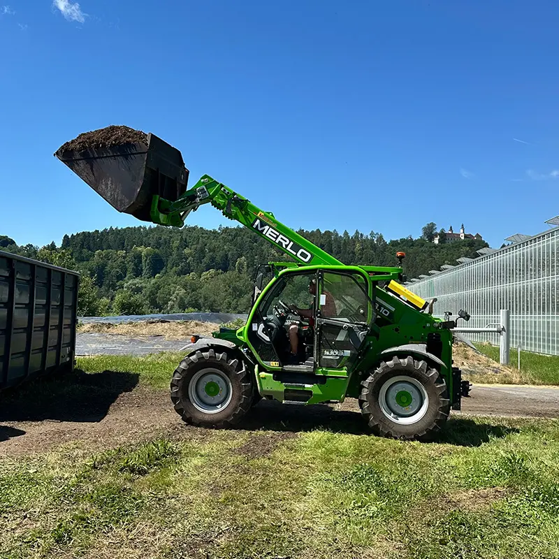 Der Merlo TF 38.10. TT-136 im Einsatz