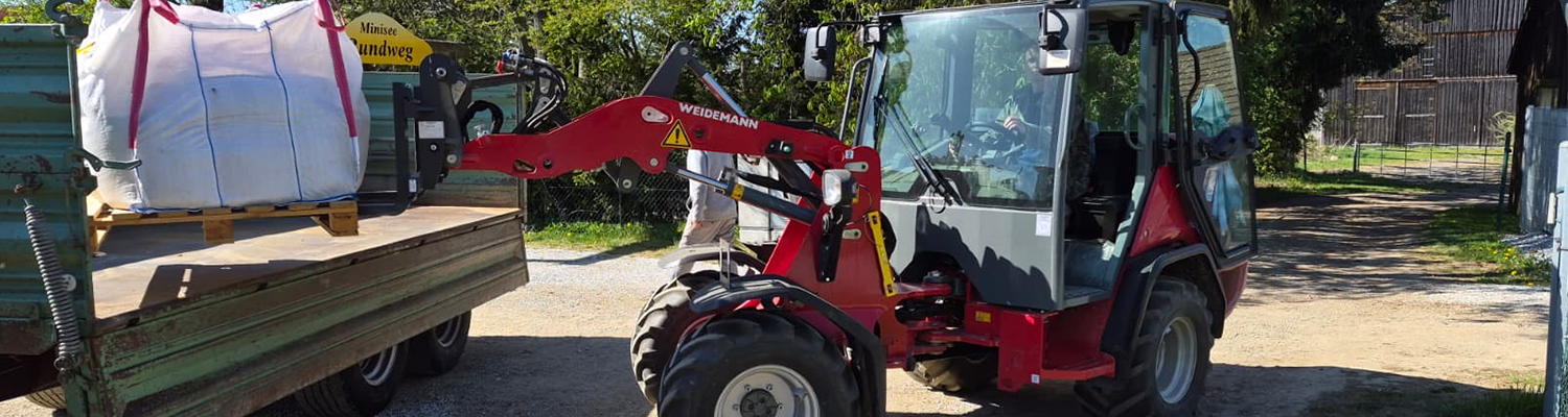 Der Weidemann 2060 im Einsatz.