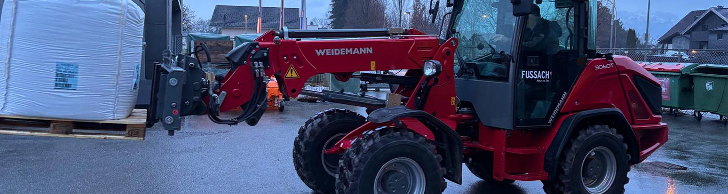 Der Weidemann 3060T im Einsatz.