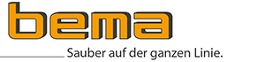 Logo von Bema mit dem Slogan Sauber auf der ganzen Linie.