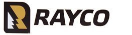 Logo des Unternehmens RAYCO in Schwarz und Gold.