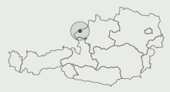 Karte von Österreich mit markierter Region um Linz.