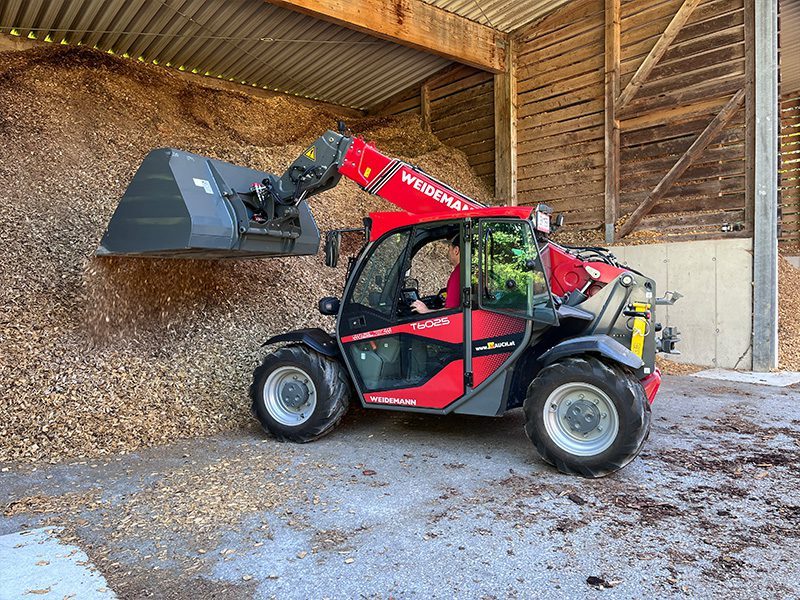 weidemann t6025, hackschnitzel